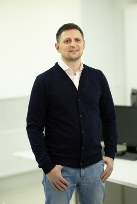 Кофта на пуговицах для мужчин, темно-синяя