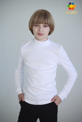 Maletă cu guler stei, albă