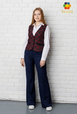 Pantaloni evazați albastru închis