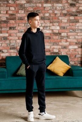 Sweatshirt hooded, 3-ply