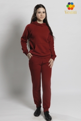 Pantaloni de sport 3 fire bordo