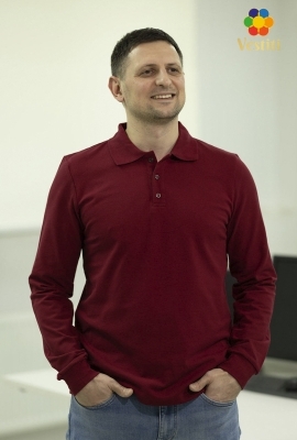 Tricou polo, bordo mâneca lungă
