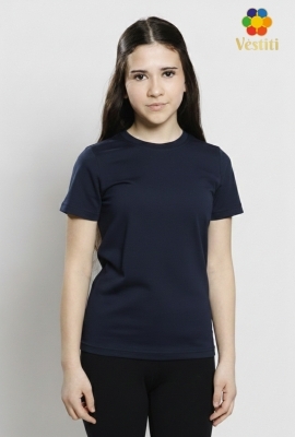 Tricou simplu albastru închis