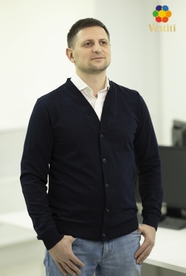 Bluza cu nasturi pentru bărbați, albastru închis