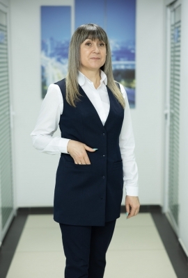 Жилет удлиненный, темно-синий