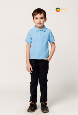 Polo shirt, short sleeves