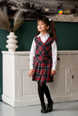 Plaid vest