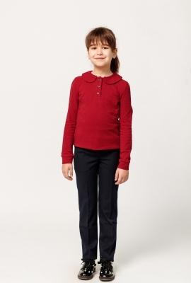 Long sleeve polo shirt