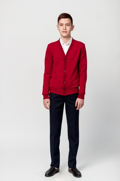 Трикотажная блузка, бордового цвета